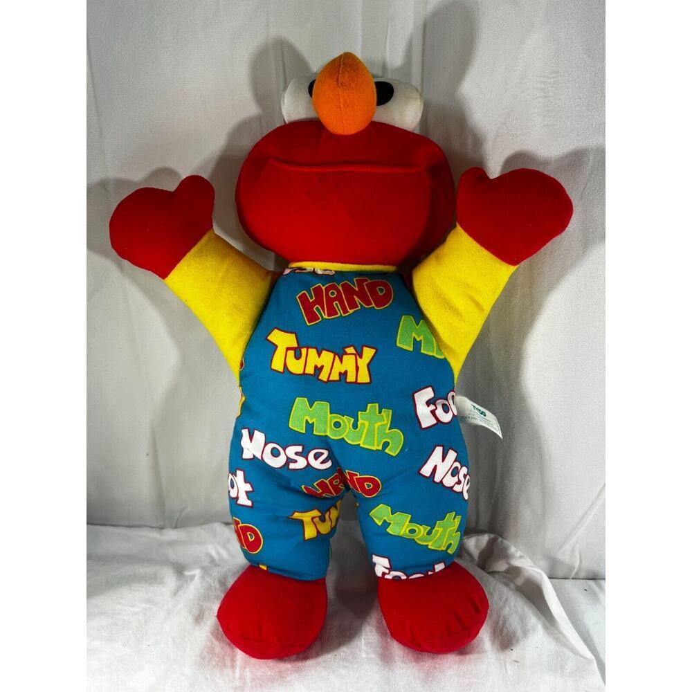 Vintage Teach Me Elmo 1996 Tyco Plush Doll Sesame Street Original 90's Works